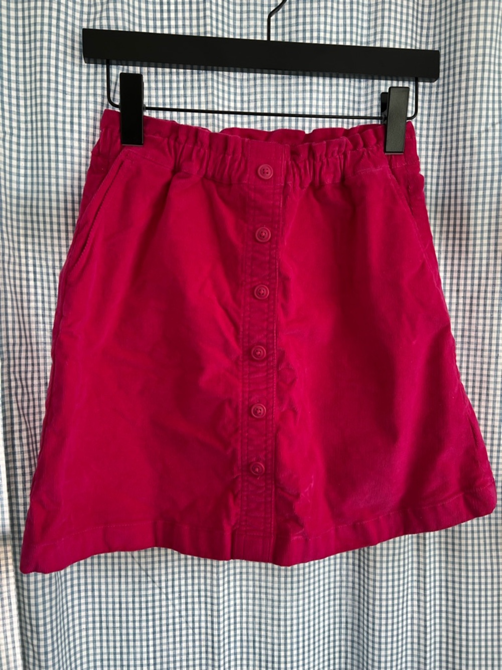 Crewcuts Hot Pink Button-Front Mini Skirt